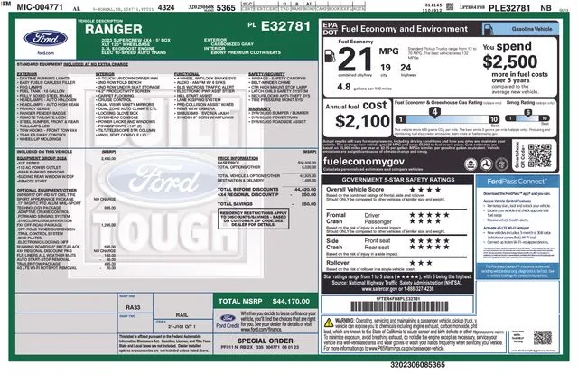 2023 Ford Ranger XLT thumbnail 7