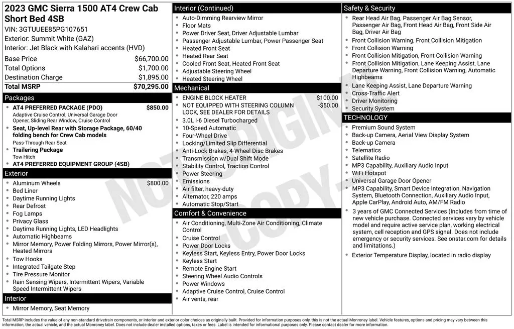 2023 GMC Sierra 1500 AT4 thumbnail 7