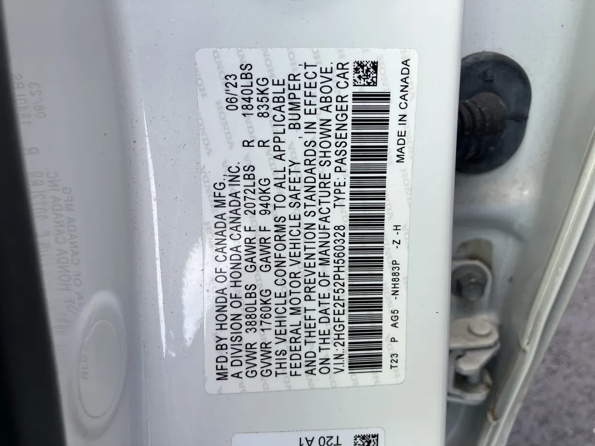 2023 Honda Civic Sport CVT thumbnail 36