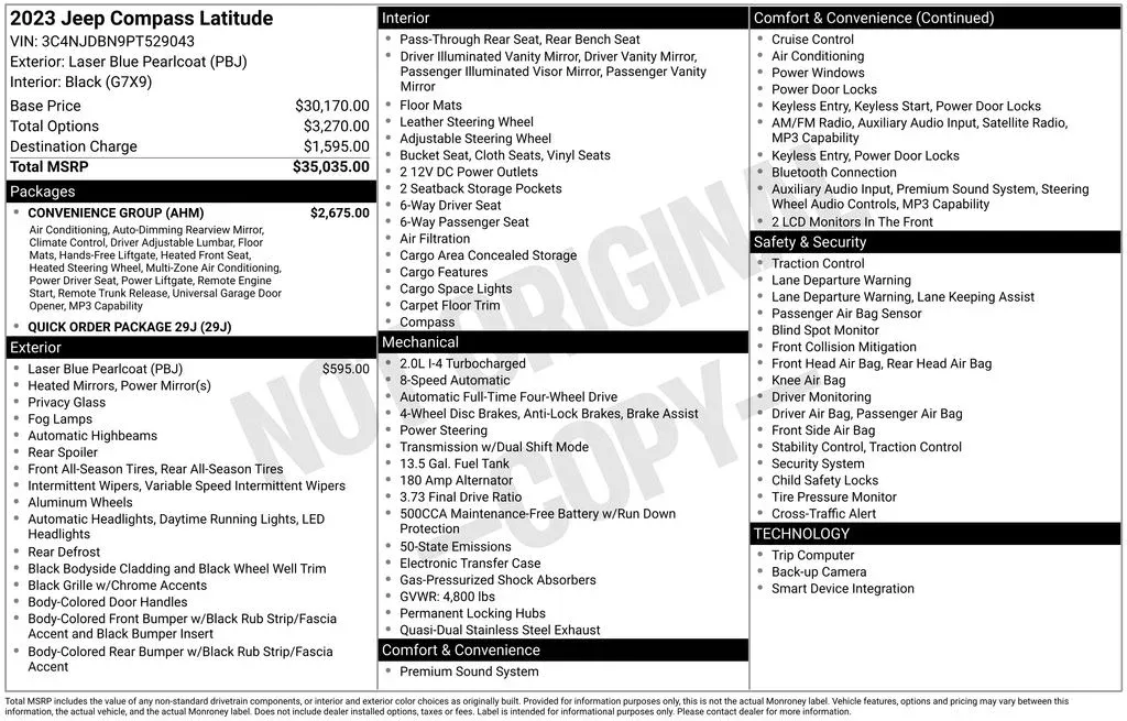 2023 Jeep Compass Latitude thumbnail 3