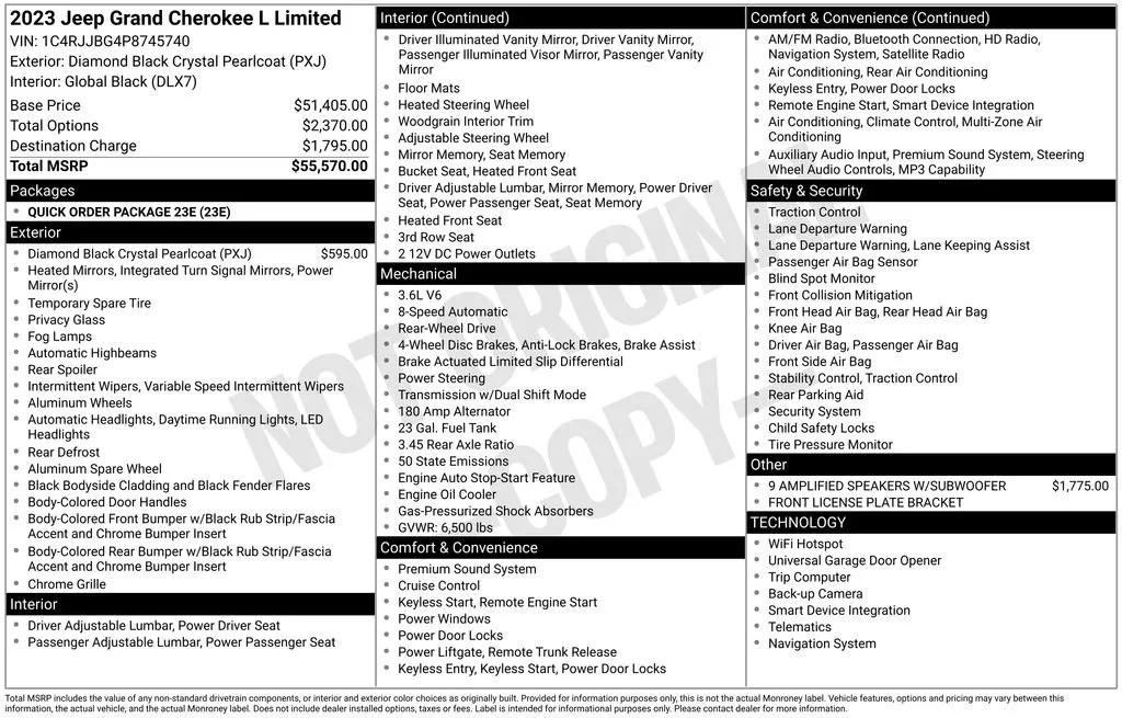 2023 Jeep Grand Cherokee L Limited thumbnail 37