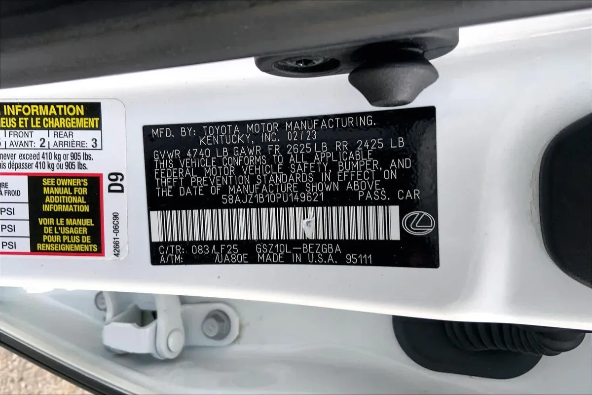2023 Lexus ES 350 F SPORT Handling thumbnail 32