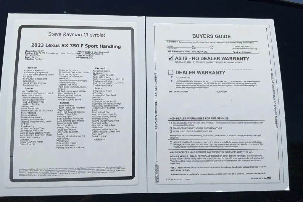 2023 Lexus RX 350 F Sport Handling thumbnail 26