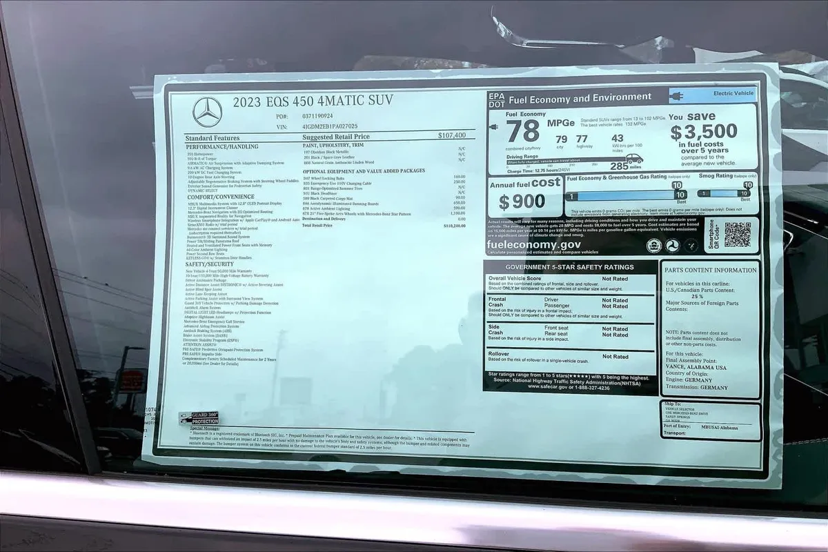 2023 Mercedes-Benz EQS 450 EQS 450 thumbnail 17
