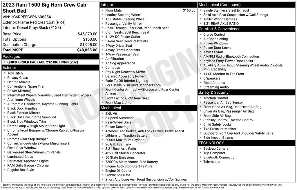2023 Ram 1500 Big Horn/Lone Star thumbnail 6