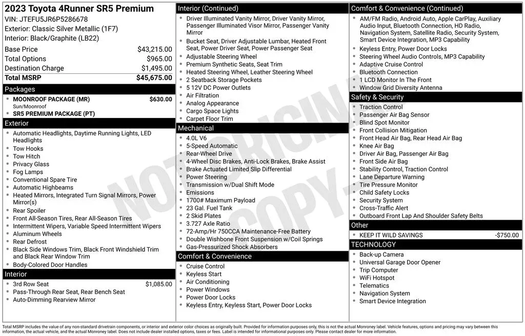 2023 Toyota 4Runner SR5 Premium thumbnail 3