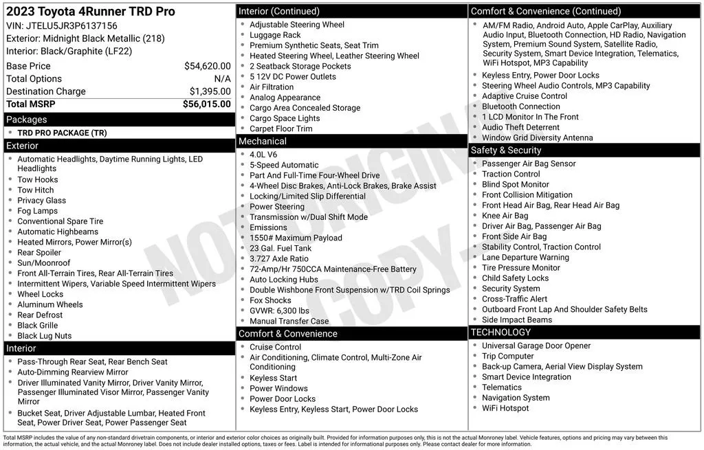 2023 Toyota 4Runner TRD Pro thumbnail 12