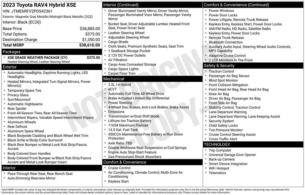2023 Toyota RAV4 Hybrid XSE thumbnail 37