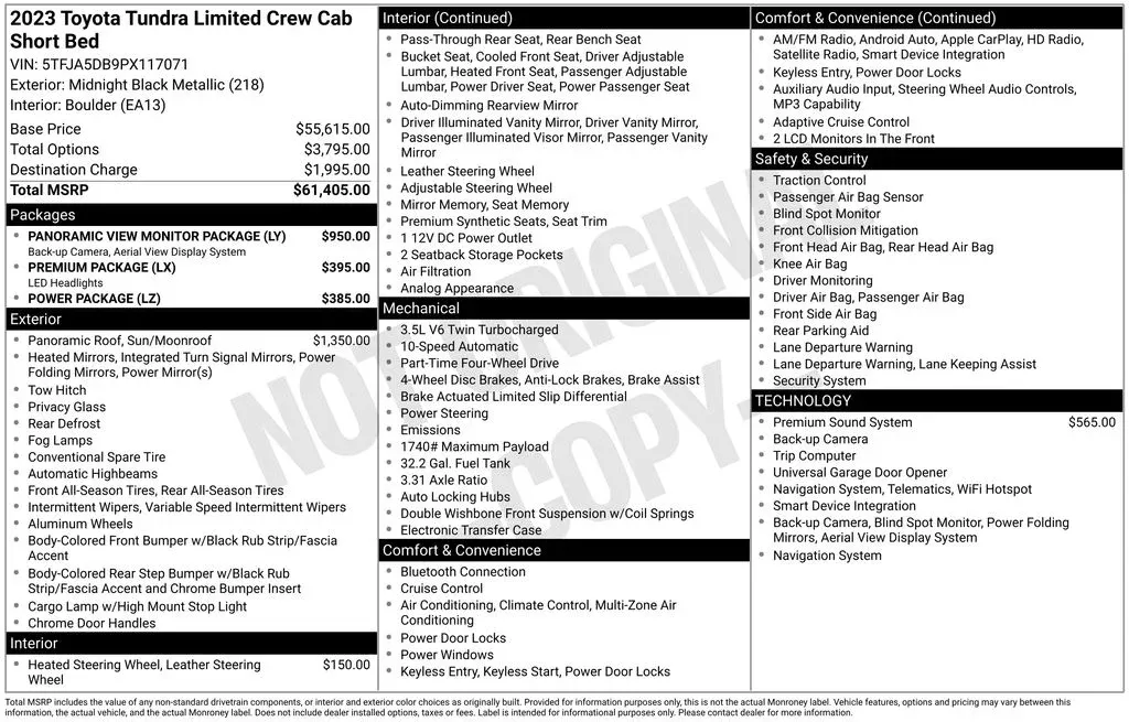 2023 Toyota Tundra Limited thumbnail 3