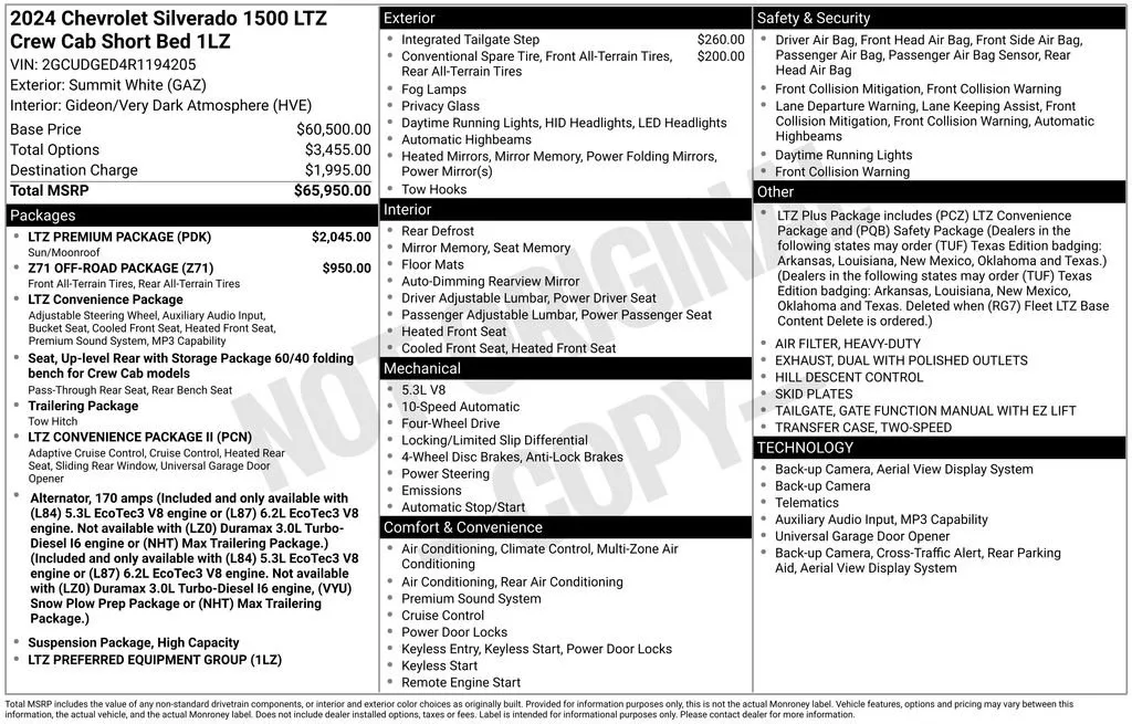 2024 Chevrolet Silverado 1500 LTZ thumbnail 38
