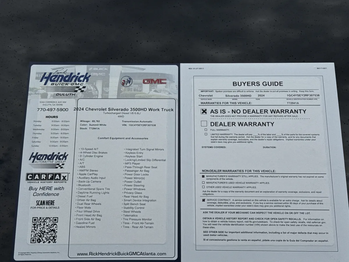 2024 Chevrolet Silverado 3500HD Work Truck thumbnail 33
