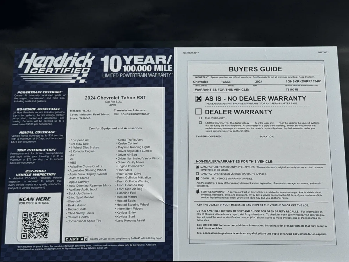 2024 Chevrolet Tahoe RST thumbnail 40