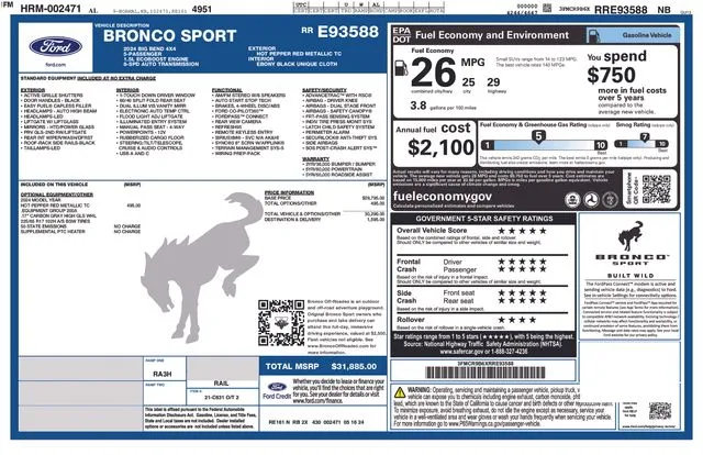 2024 Ford Bronco Sport Big Bend thumbnail 17