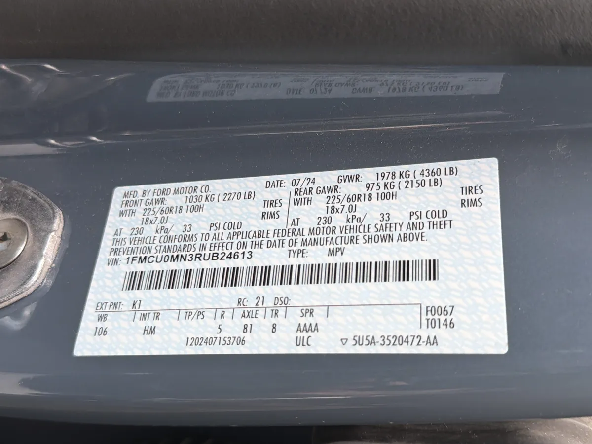 2024 Ford Escape ST-Line thumbnail 34
