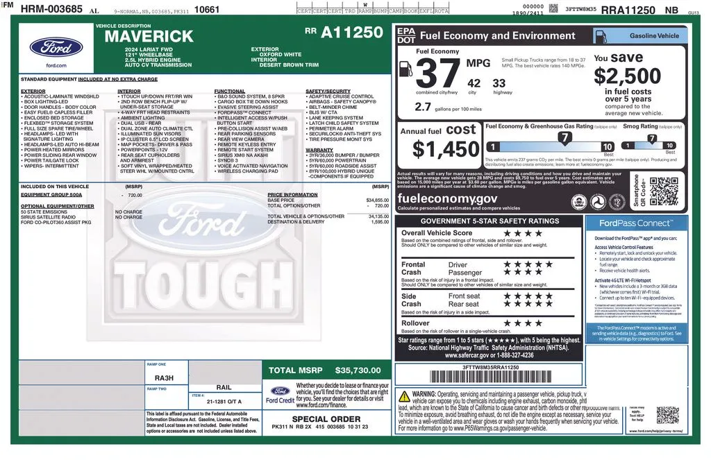 2024 Ford Maverick Lariat thumbnail 26