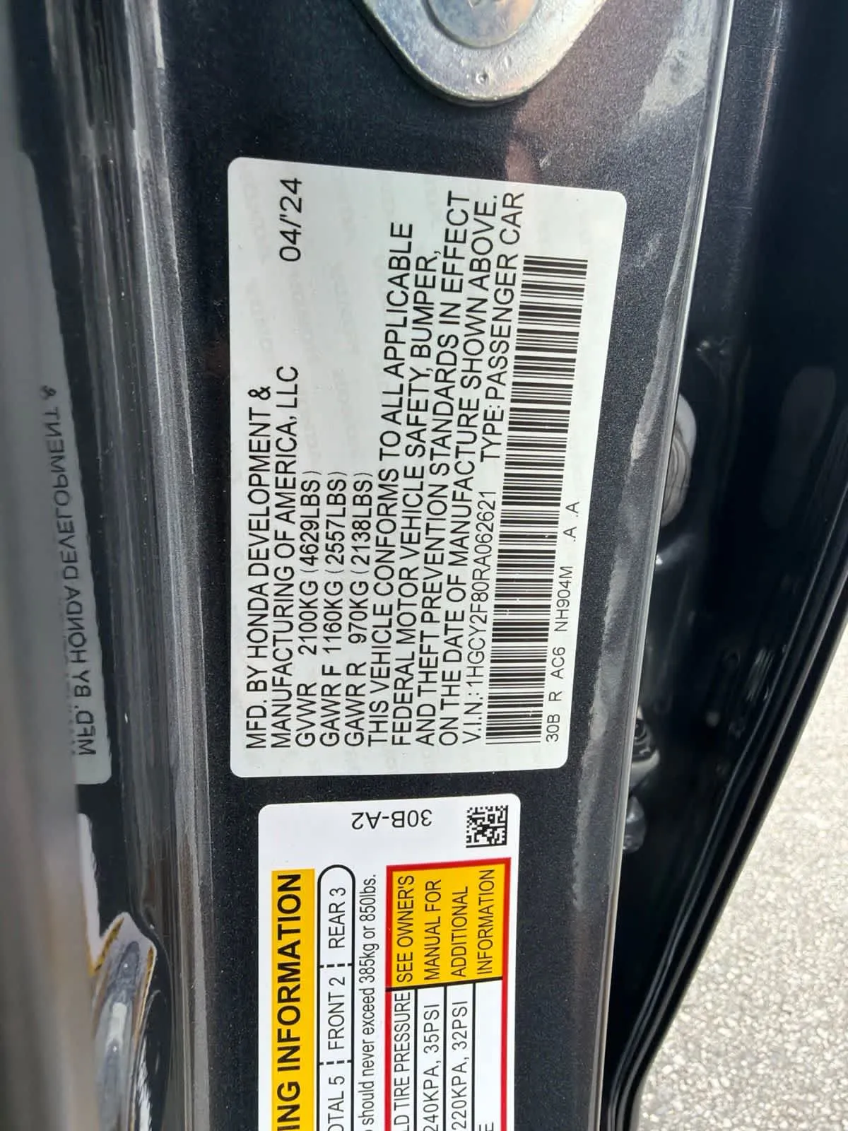 2024 Honda Accord Hybrid Touring thumbnail 22