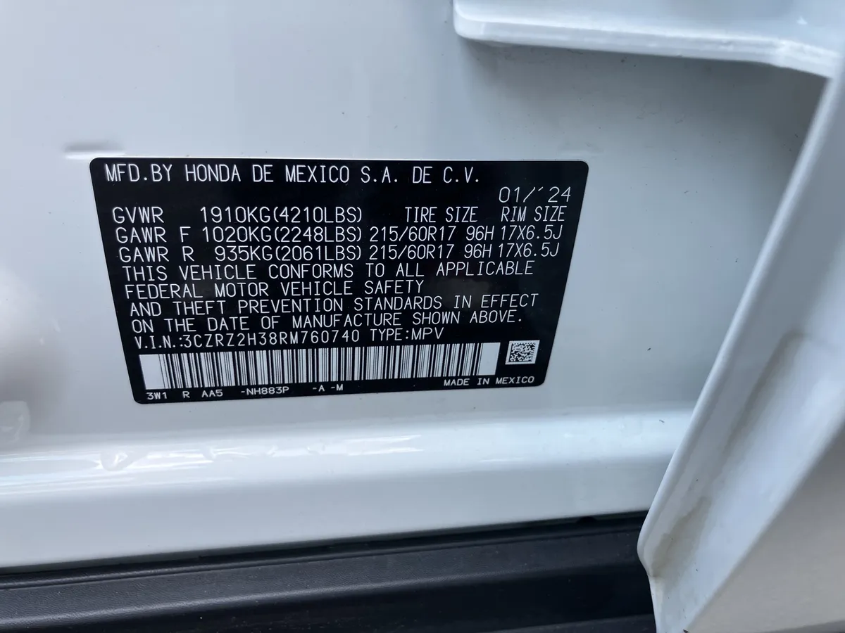2024 Honda HR-V LX AWD CVT thumbnail 33