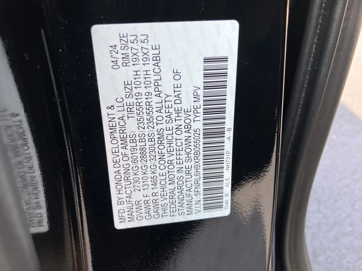 2024 Honda Odyssey Elite Auto thumbnail 40