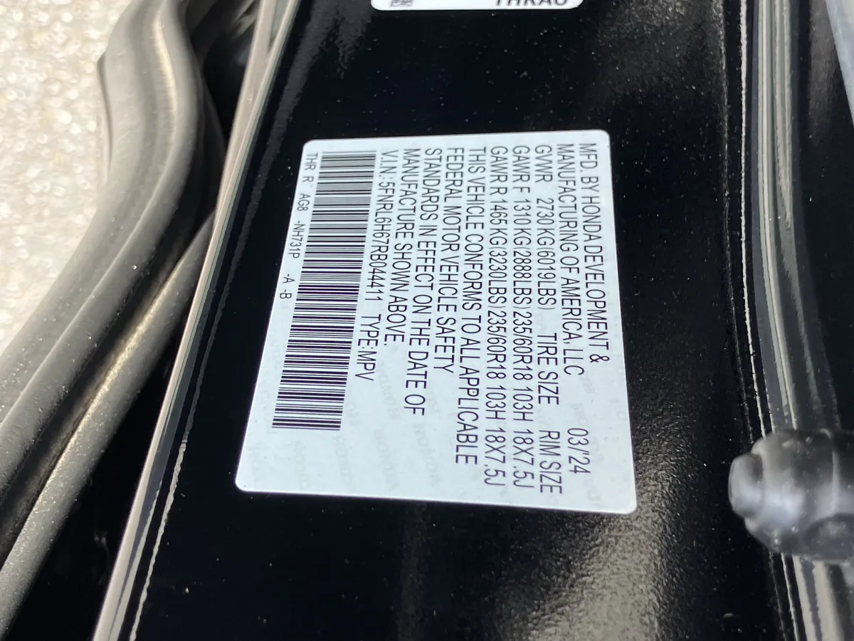 2024 Honda Odyssey EX-L Auto thumbnail 30
