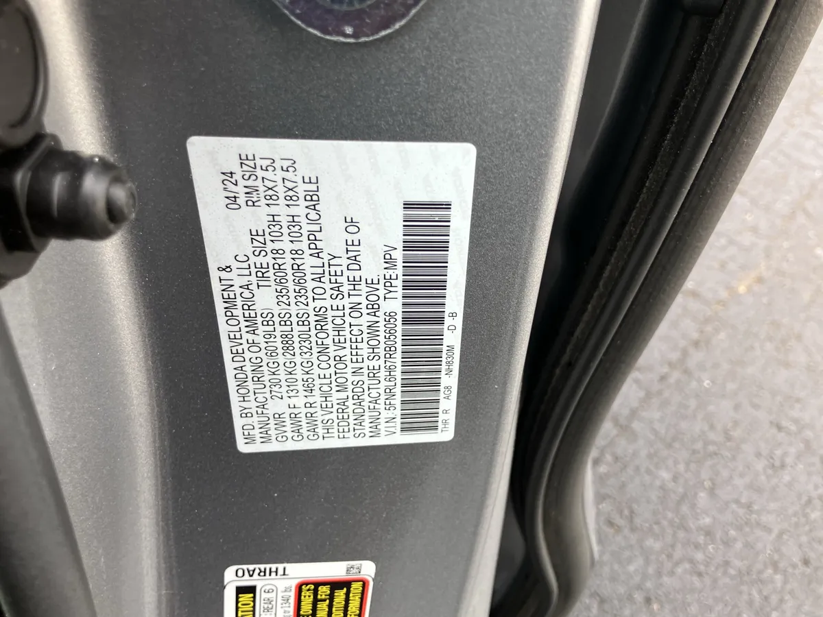 2024 Honda Odyssey EX-L Auto thumbnail 30