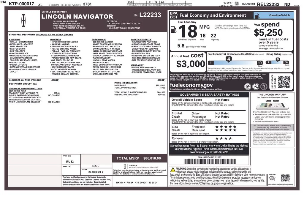 2024 Lincoln Navigator Premiere thumbnail 27