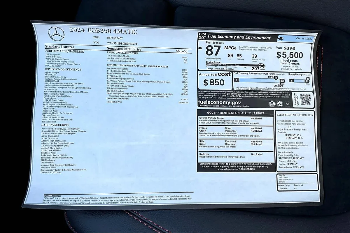 2024 Mercedes-Benz EQB 350 EQB 350 thumbnail 19