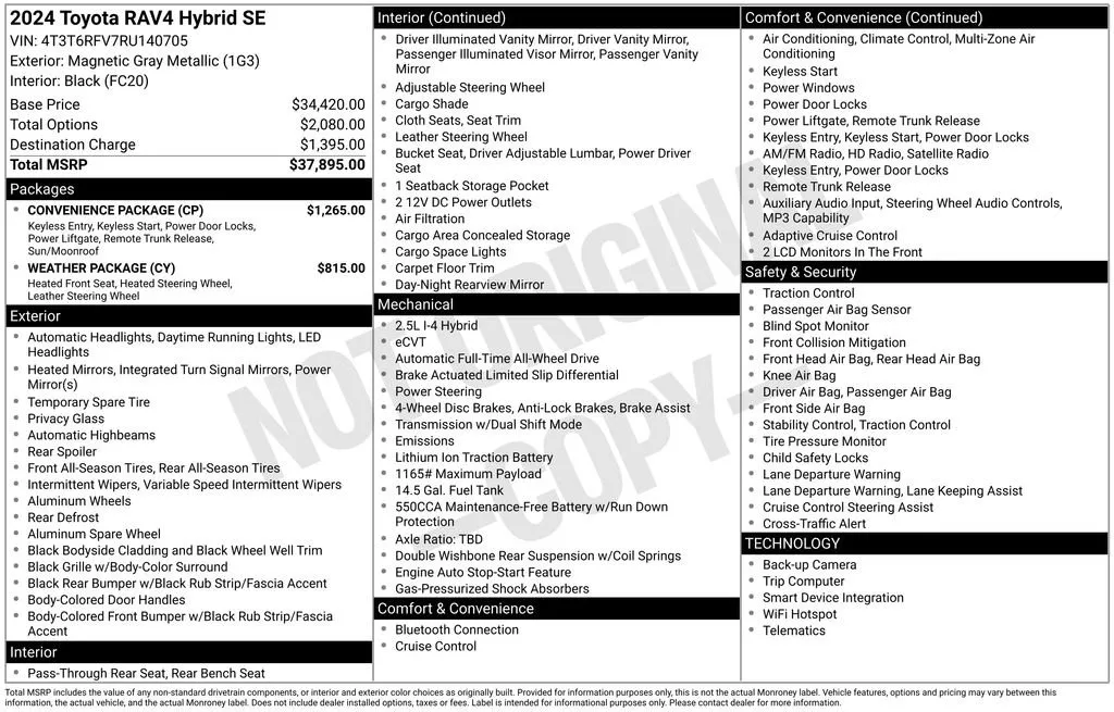 2024 Toyota RAV4 Hybrid SE thumbnail 6