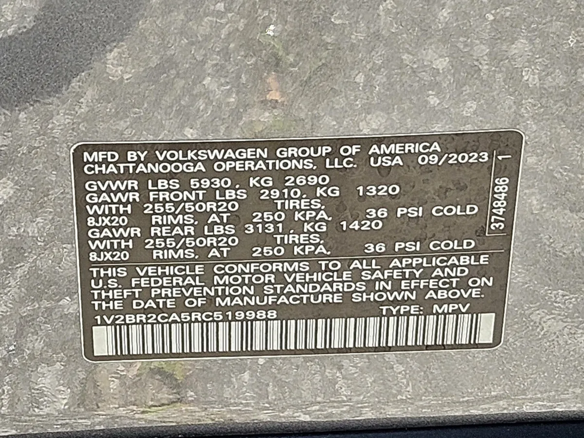 2024 Volkswagen Atlas 2.0T SEL thumbnail 33