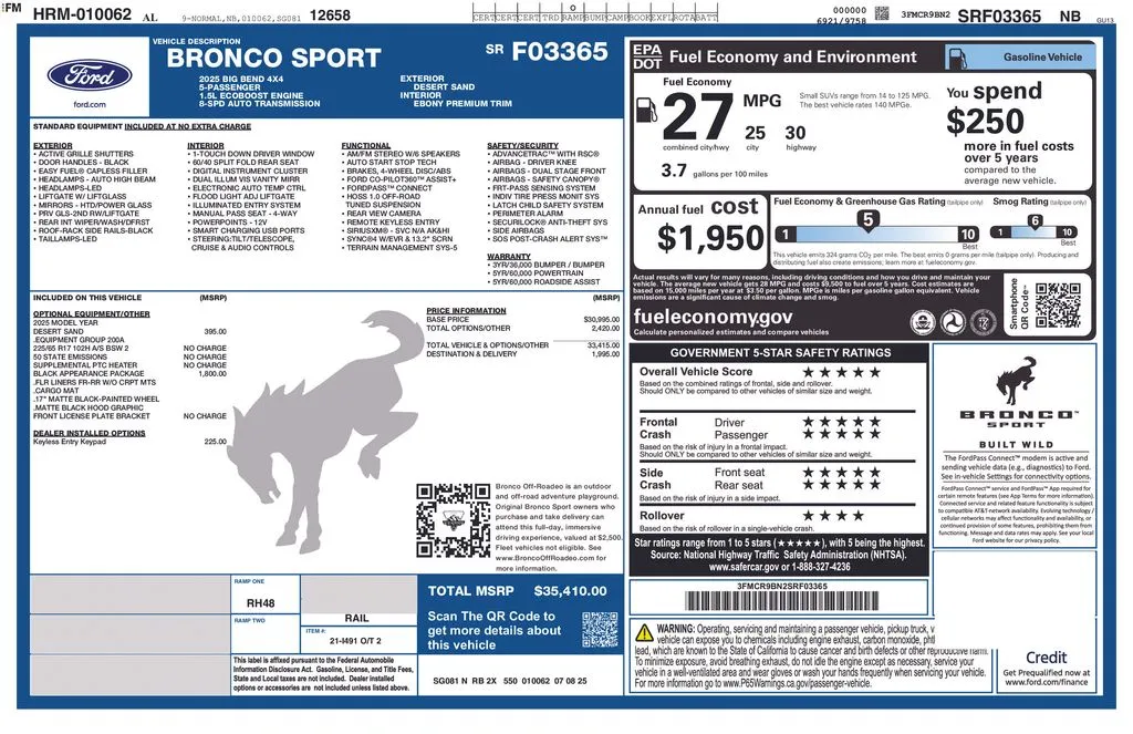 2025 Ford Bronco Sport Big Bend thumbnail 27