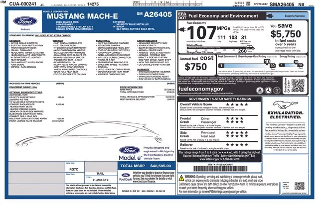 2025 Ford Mustang Mach-E Select thumbnail 7