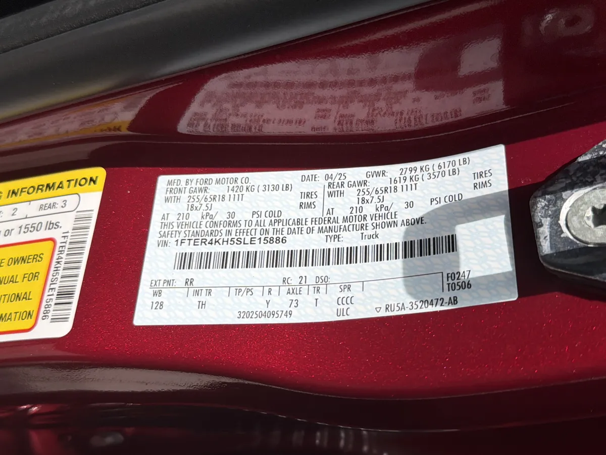 2025 Ford Ranger Lariat thumbnail 31