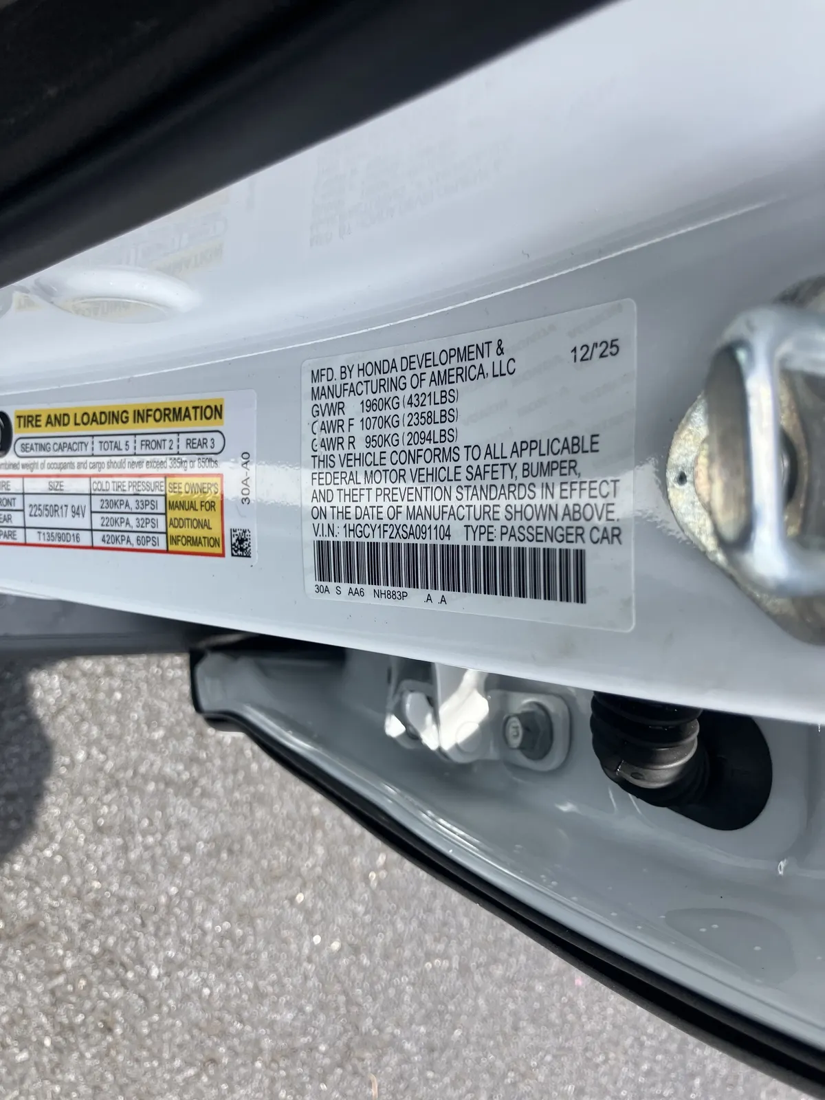 2025 Honda Accord LX CVT thumbnail 30