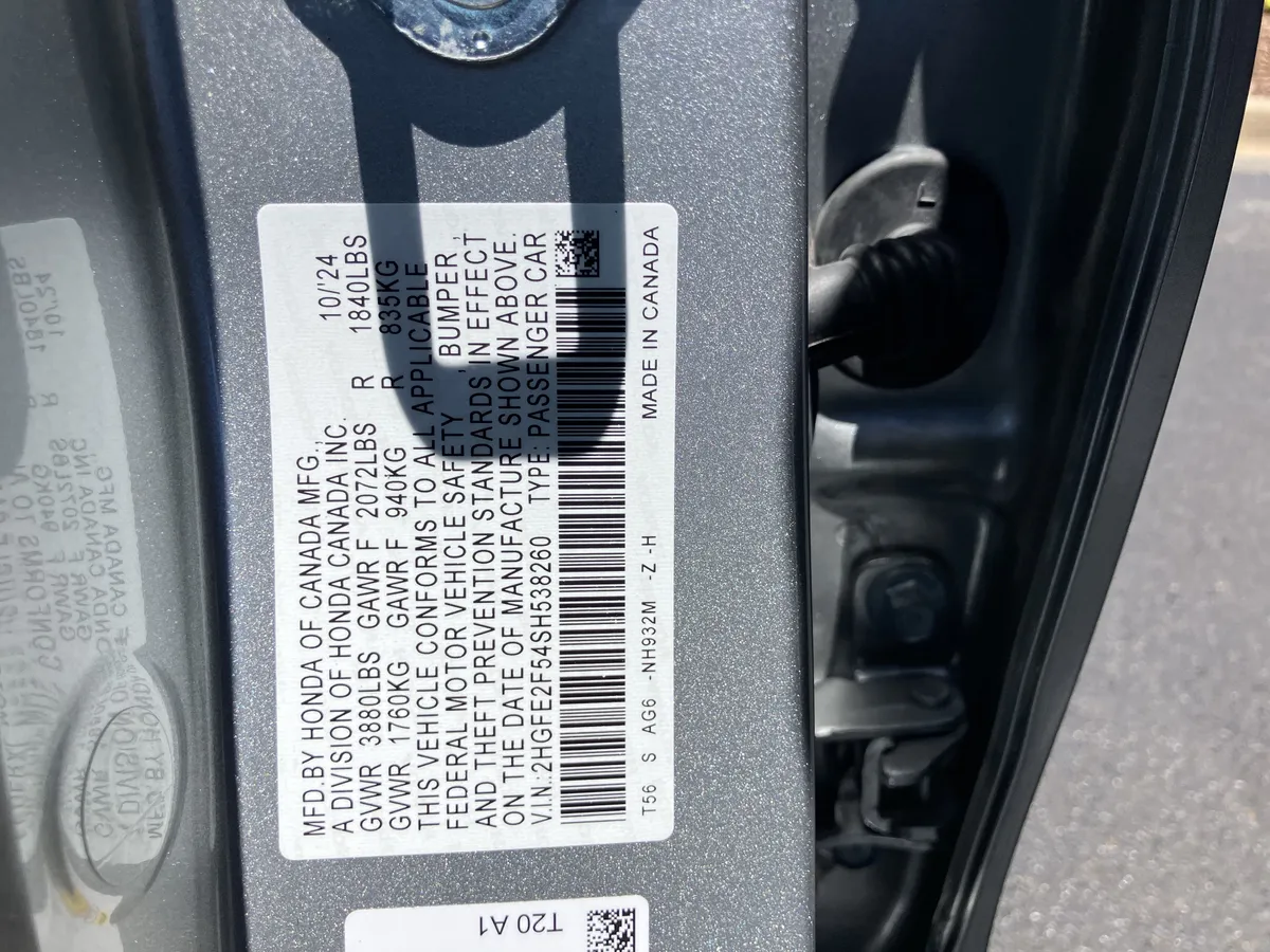 2025 Honda Civic Sedan Sport CVT thumbnail 36