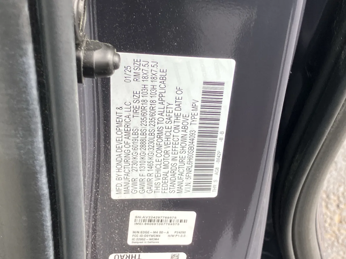 2025 Honda Odyssey EX-L Auto thumbnail 30