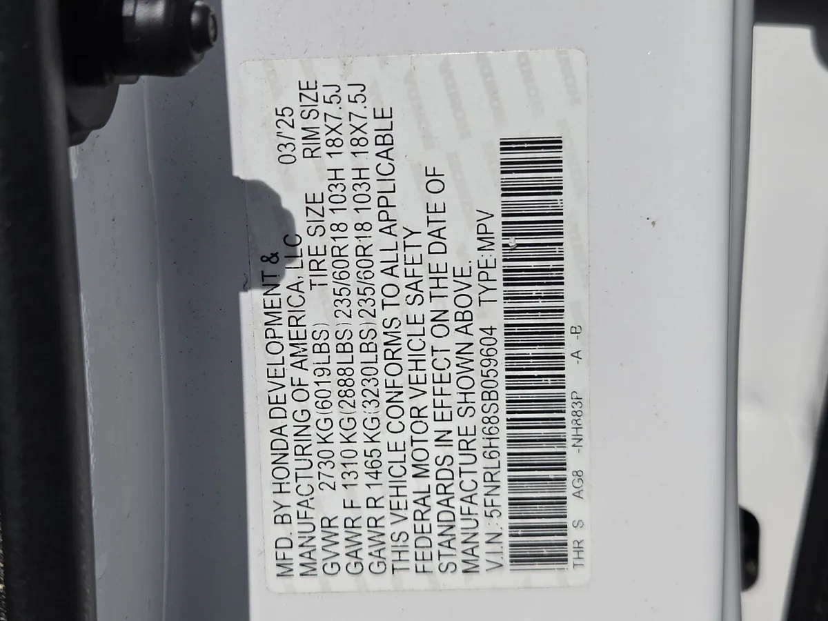 2025 Honda Odyssey EX-L thumbnail 36