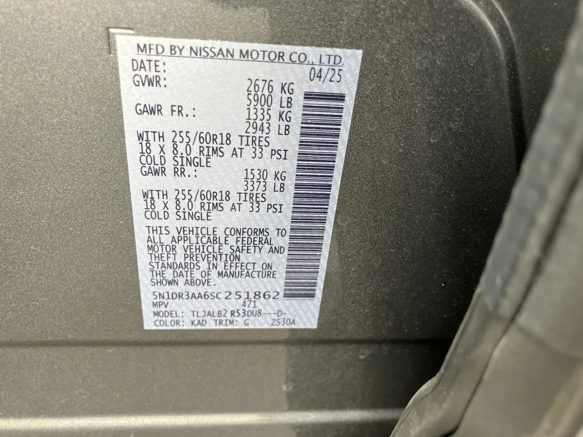 2025 Nissan Pathfinder S 2WD thumbnail 36