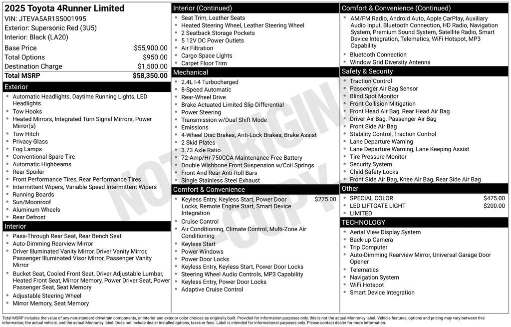 2025 Toyota 4Runner Limited thumbnail 36