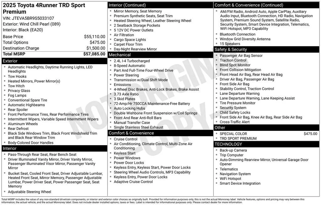 2025 Toyota 4Runner TRD Sport Premium thumbnail 8
