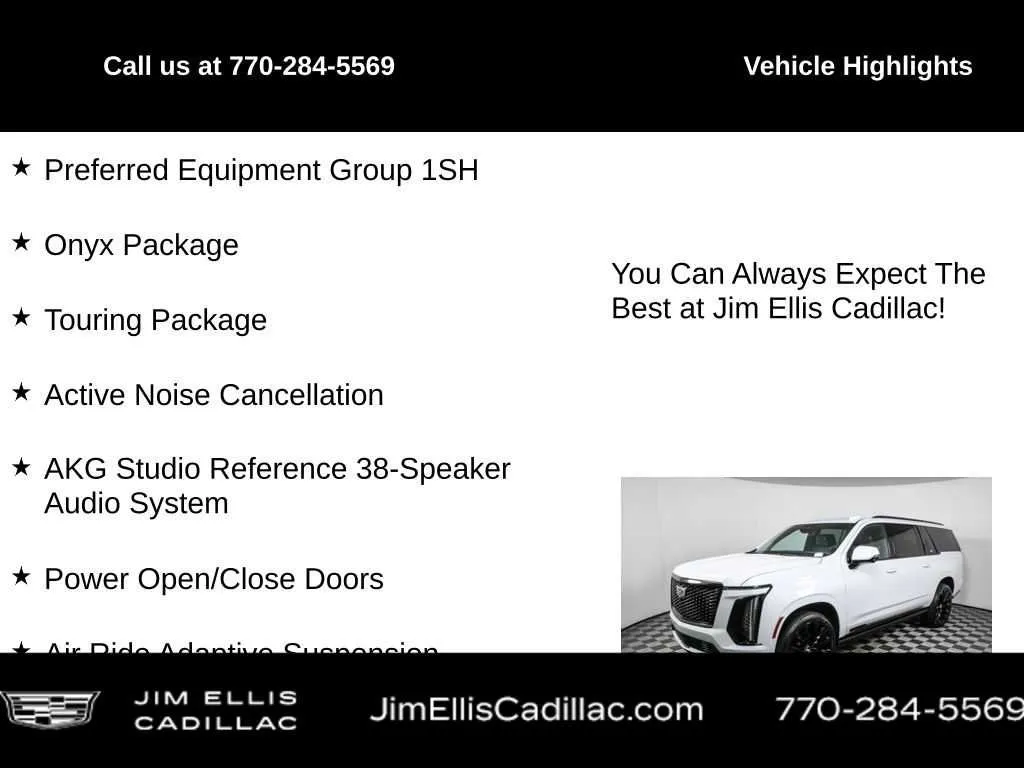 2026 Cadillac Escalade ESV Platinum Sport thumbnail 4