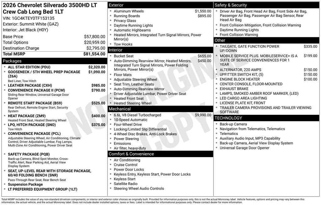 2026 Chevrolet Silverado 3500HD LT thumbnail 26