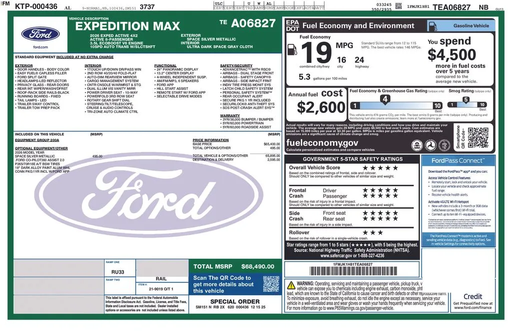 2026 Ford Expedition Max Active thumbnail 27