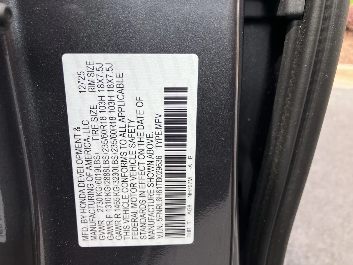 2026 Honda Odyssey EX-L Auto thumbnail 37