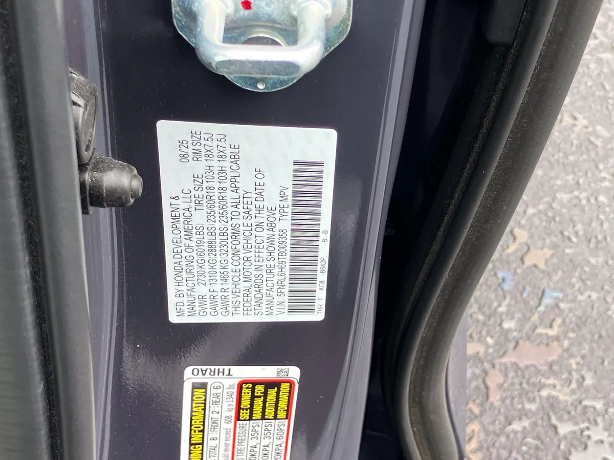 2026 Honda Odyssey EX-L Auto thumbnail 30