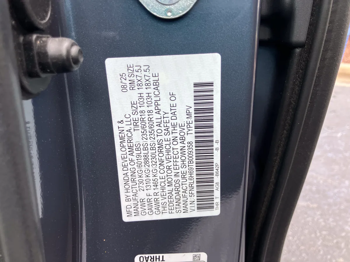 2026 Honda Odyssey EX-L Auto thumbnail 37