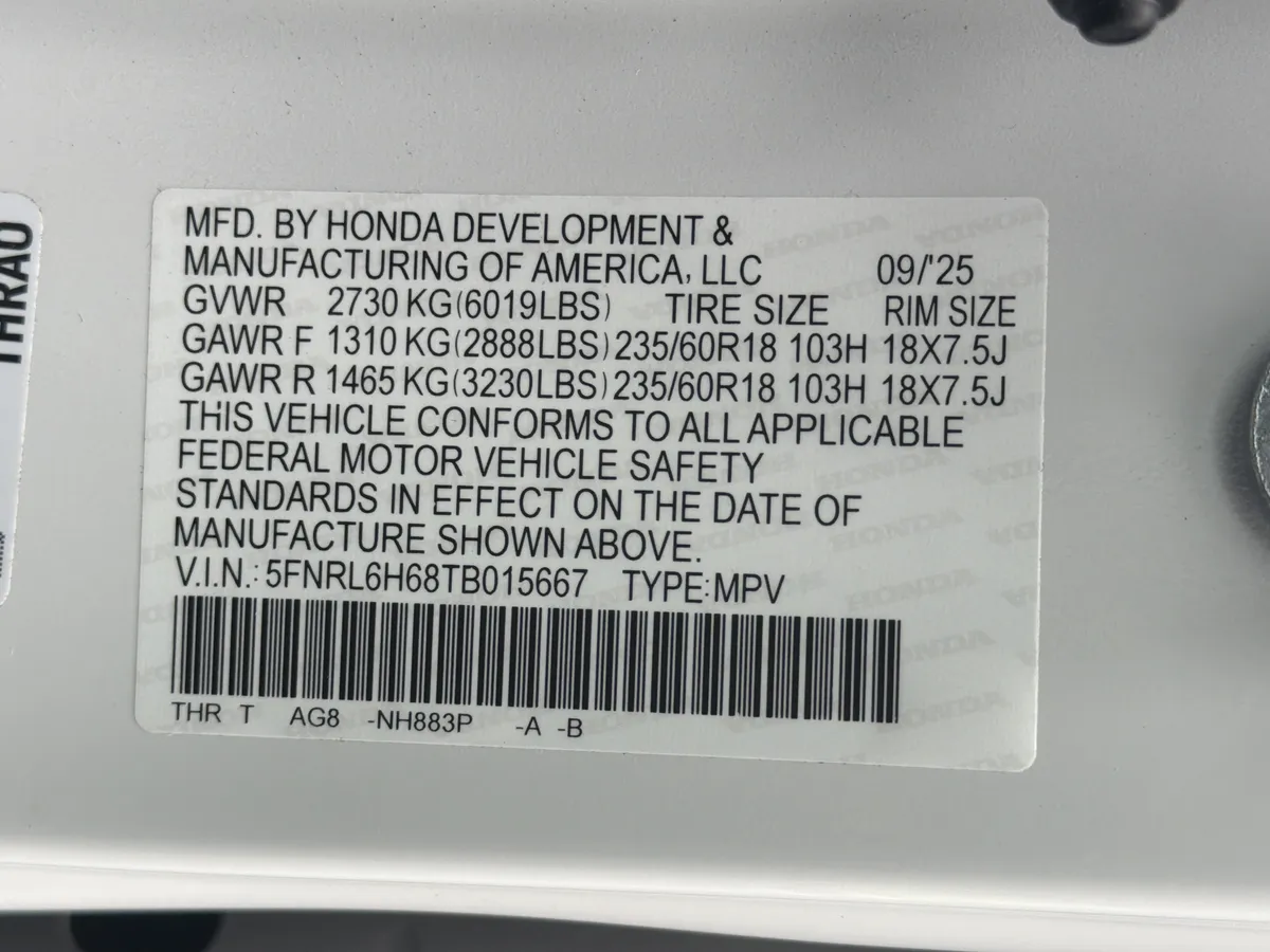 2026 Honda Odyssey EX-L thumbnail 35