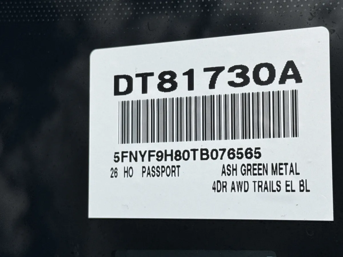 2026 Honda Passport TrailSport Elite Blackout thumbnail 38
