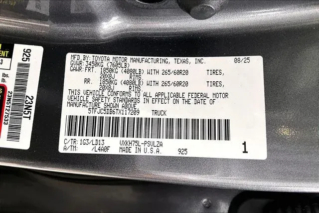 2026 Toyota Tundra Hybrid Limited thumbnail 16